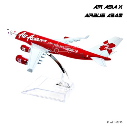 โมเดลเครื่องบิน AIR ASIA X A340 พร้อมฐาน