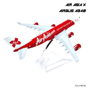 โมเดลเครื่องบิน AIR ASIA X AIRBUS A340 พร้อมฐาน