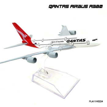Model Planes QANTAS AIRBUS A380 4 พร้อมฐานวางตั้งโชว์