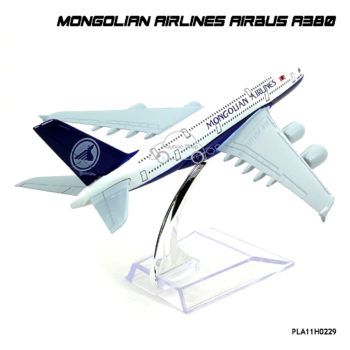 airplane models MONGOLIAN AIRLINES AIRBUS A380 พร้อมฐาน