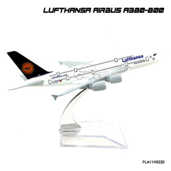 เครื่องบินโมเดล LUFTHANSA AIRBUS A380-800 พร้อมฐาน