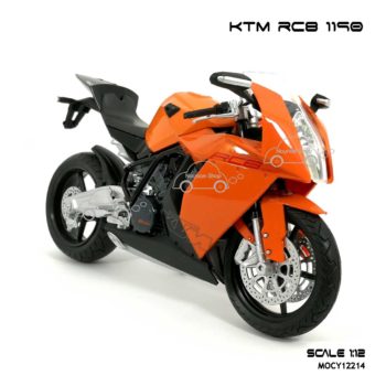 โมเดลบิ๊กไบค์ KTM RC8 1190 สีส้ม (Scale 1:12) โมเดลของแท้