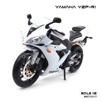 โมเดลบิ๊กไบค์ YAMAHA YZF-R1 สีขาว