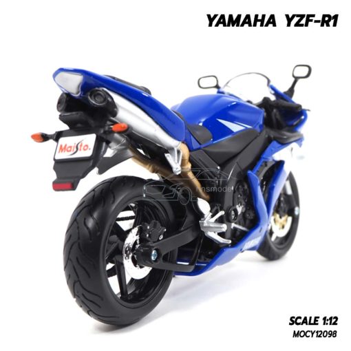 โมเดลบิ๊กไบค์ YAMAHA YZF-R1 สีน้ำเงิน (1:12) โมเดลประกอบสำเร็จ