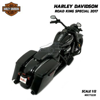 โมเดลรถ HARLEY DAVIDSON ROAD KING SPECIAL 2017 (Scale 1:12) โมเดลฮาเล่ย ประกอบสำเร็จ พร้อมตั้งโชว์