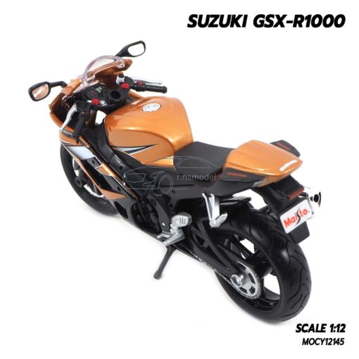 โมเดลรถบิ๊กไบค์ SUZUKI GSX-R1000 สีน้ำตาล (Scale 1:12) โมเดลบิ๊กไบค์ ราคาถูก