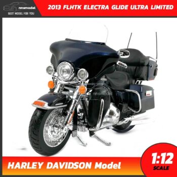 โมเดลฮาเล่ย์ HARLEY DAVIDSON ELECTRA GLIDE ULTRA LIMITED 2013 สีน้ำเงิน (1:12)