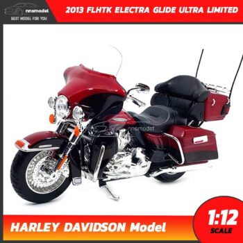 โมเดลฮาเล่ย์ HARLEY DAVIDSON ELECTRA GLIDE ULTRA LIMITED 2013 สีแดง (Scale 1:12)