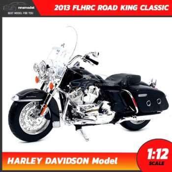 โมเดลฮาเล่ย์ HARLEY DAVIDSON ROAD KING CLASSIC 2013 สีดำ (1:12) โมเดลรถสะสม Maisto