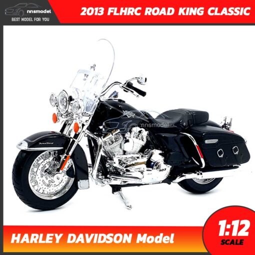 โมเดลฮาเล่ย์ HARLEY DAVIDSON ROAD KING CLASSIC 2013 สีดำ (1:12) โมเดลรถสะสม Maisto