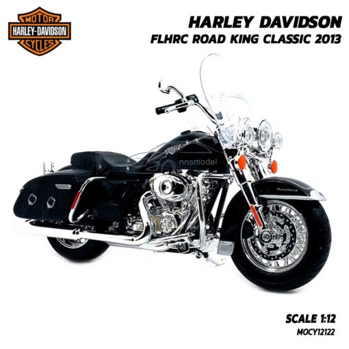 โมเดลฮาเล่ย์ HARLEY FLHRC ROAD KING CLASSIC 2013 สีดำ (Scale 1:12) รถโมเดลประกอบสำเร็จ ของแท้แบรนด์ Maisto