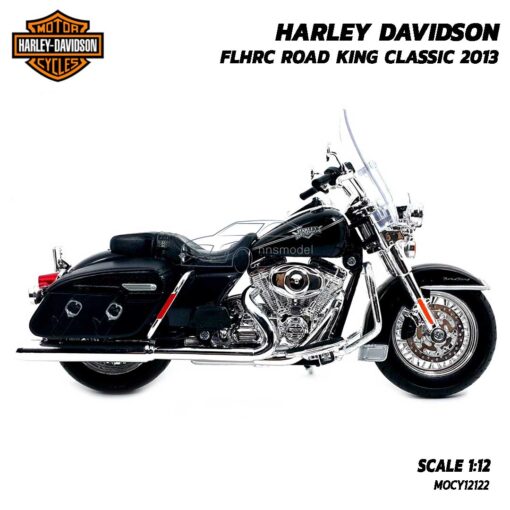 โมเดลฮาเล่ย์ HARLEY FLHRC ROAD KING CLASSIC 2013 สีดำ (Scale 1:12) โมเดลมอเตอร์ไซด์ ประกอบสำเร็จ จำลองเหมือนจริง