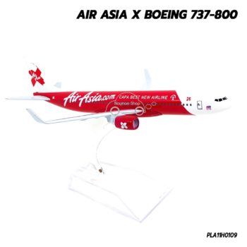โมเดลเครื่องบิน AIRASIA X Boeing 737-800 ตัวลำทำจากเหล็ก