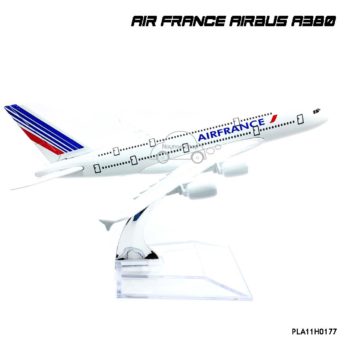 Model เครื่องบิน AIR FRANCE AIRBUS A380 พร้อมฐานวางตั้งโชว์