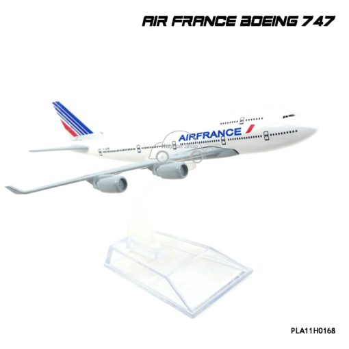 โมเดลเครื่องบิน AIR FRANCE Boeing 747 พร้อมฐานวางตั้งโชว์