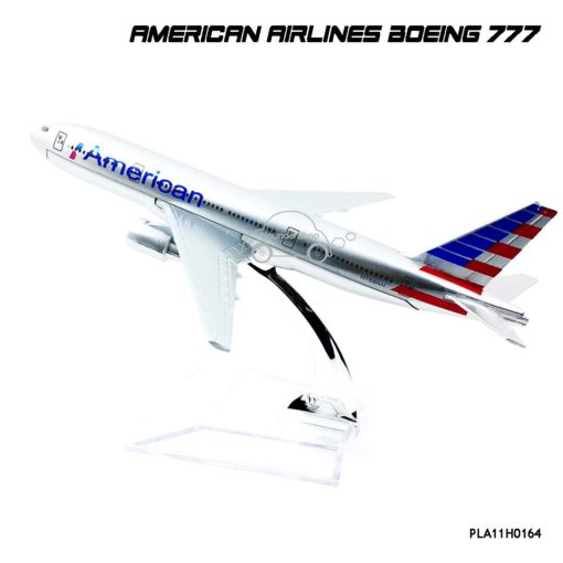 โมเดลเครื่องบิน AMERICAN AIRLINES Boeing 777 (16 cm) โมเดลจำลองเหมือนจริง