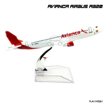 โมเดลเครื่องบิน AVIANCA AIRBUS A320 พร้อมฐาน