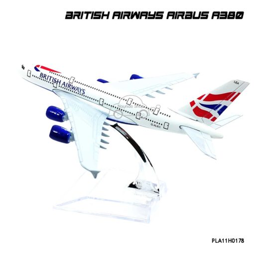 โมเดลเครื่องบิน BRITISH AIRWAYS AIRBUS A380 ตัวลำทำจากเหล็ก