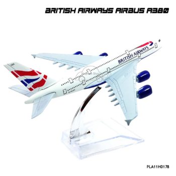 โมเดลเครื่องบิน BRITISH AIRWAYS AIRBUS A380 โมเดลจำลองเหมือนจริง