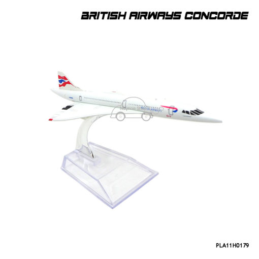 โมเดลเครื่องบินเหล็ก British Airways Concorde โมเดลประกอบสำเร็จ