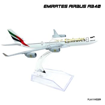 โมเดลเครื่องบิน EMIRATES AIRBUS A340 (16 cm) จำลองเหมือนจริง