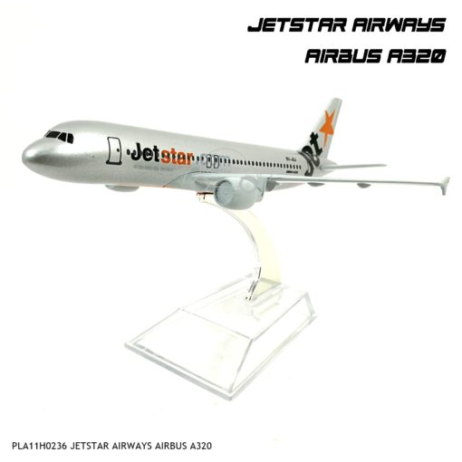 โมเดลเครื่องบิน JETSTAR AIRWAYS AIRBUS A320 สีเงิน