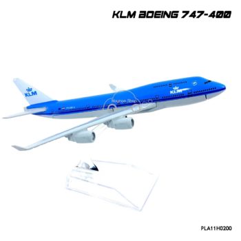 โมเดลเครื่องบิน KLM Boeing 747-400 เครื่องบินเหล็กจำลองเหมือนจริง