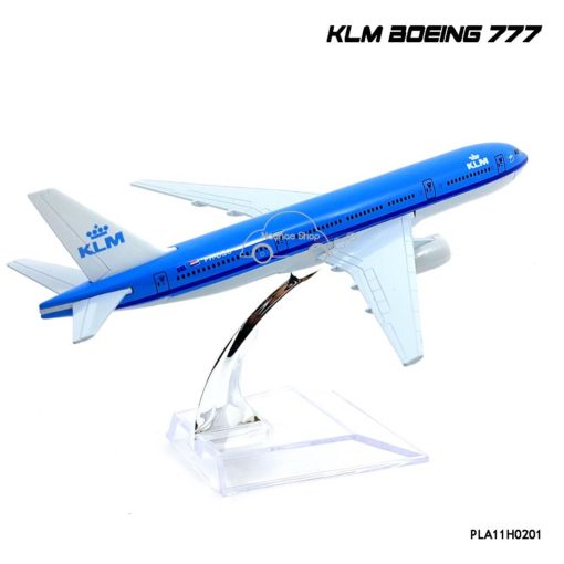 โมเดลเครื่องบิน KLM Boeing 777 พร้อมฐานวางตั้งโชว์