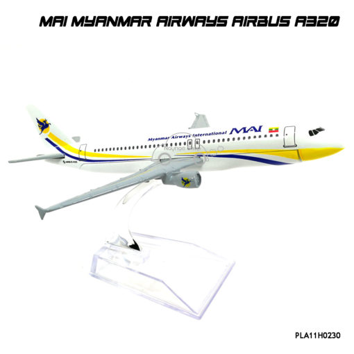 โมเดลเครื่องบิน MAI MYANMAR AIRWAYS AIRBUS A320 เหมือนจริง