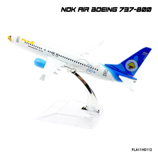 โมเดลเครื่องบิน NOKAIR สีฟ้าขาว ฺB737-800