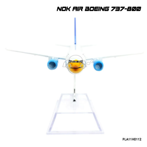 โมเดลเครื่องบิน NOKAIR สีขาวฟ้า ฺB737-800 ประกอบสำเร็จ