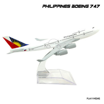 โมเดลเครื่องบิน PHILIPPINES Boeing 747 พร้อมฐาน