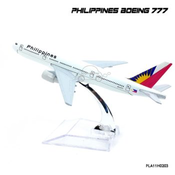 โมเดลเครื่องบิน Philippines Boeing 777 โมเดลสำเร็จ พร้อมฐาน