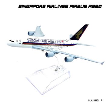 โมเดลเครื่องบิน สิงคโปร์ แอร์ไลน์ Airbus A380 โมเดลจำลองเหมือนจริง