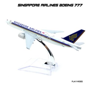 โมเดลเครื่องบิน SINGAPORE AIRLINES Boeing 777 ตัวลำทำจากเหล็ก