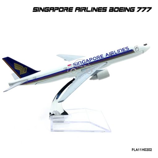 โมเดลเครื่องบิน SINGAPORE AIRLINES Boeing 777 เครื่องบินจำลองเหมือนจริง