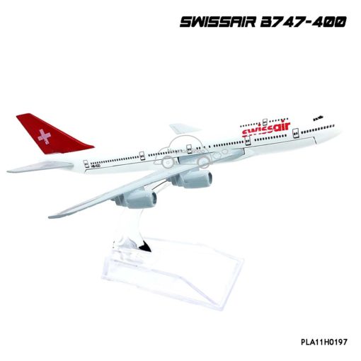 โมเดลเครื่องบิน SWISSAIR B747-400 โมเดลประกอบสำเร็จ