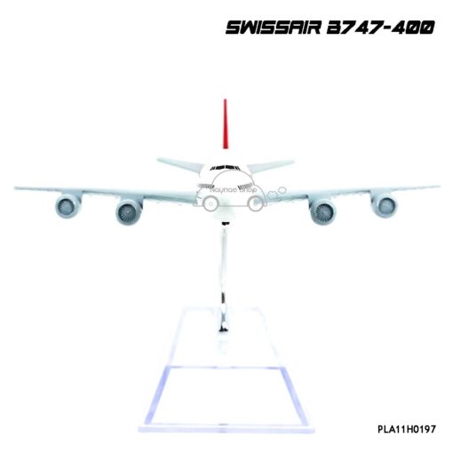 โมเดลเครื่องบิน SWISSAIR B747-400 มี 4 เครื่องยนต์