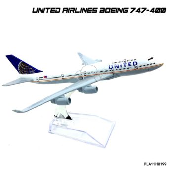 โมเดลเครื่องบิน United Airlines Boeing 747-400 ตัวลำทำจากเหล็ก