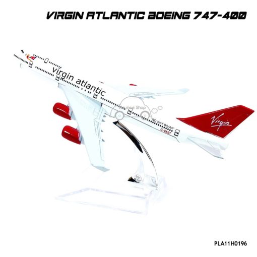 โมเดลเครื่องบิน Virgin Atlantic Boeing 747-400 ตัวลำทำจากเหล็ก