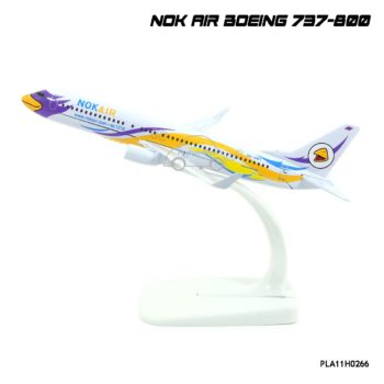 โมเดลเครื่องบิน นกแอร์ NOK AIR Boeing 737-800 สีขาวเหลือง