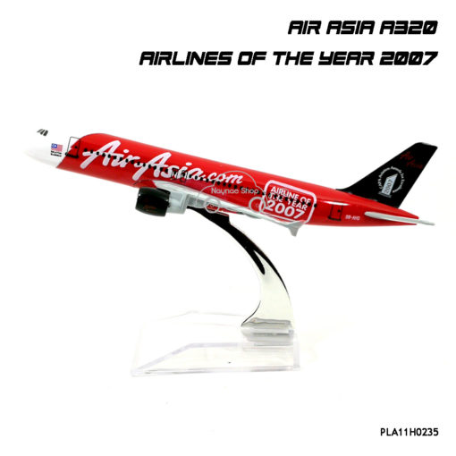 โมเดลเครื่องบิน แอร์เอเชีย AIRASIA A320 AIRLINE OF THE YEAR 2007