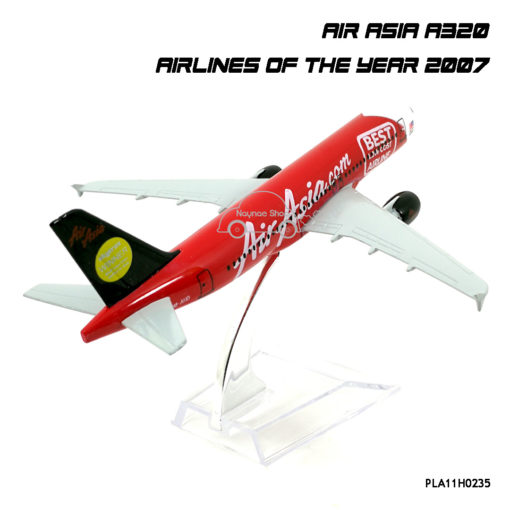 โมเดลเครื่องบิน แอร์เอเชีย AIRASIA A320 AIRLINE OF THE YEAR 2007 รุ่นหายาก