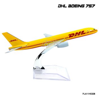 โมเดลเครื่องบินเหล็ก DHL Boeing 757 โมเดลเครื่องบิน จำลองเหมือนจริง