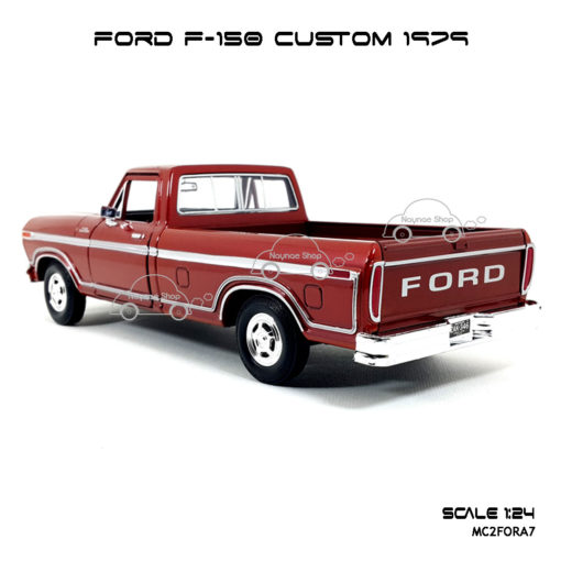 Model Pickup FORD F-150 CUSTOM 1979 RedBrown โมเดลลิขสิทธิิแท้