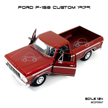 Model Pickup FORD F-150 CUSTOM 1979 RedBrown เปิดประตูซ้ายขวาได้