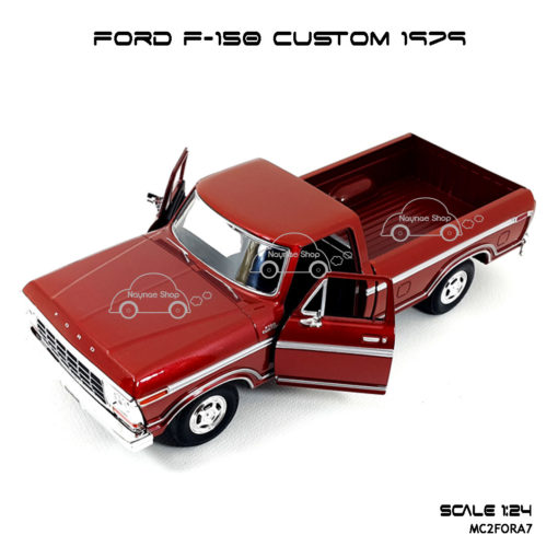 Model Pickup FORD F-150 CUSTOM 1979 RedBrown เปิดประตูซ้ายขวาได้