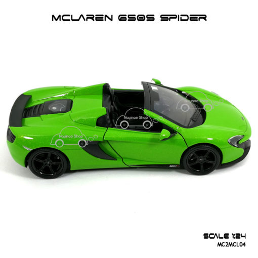 โมเดล MCLAREN 650S SPIDER สีเขียว โมเดลลิขสิทธิแท้