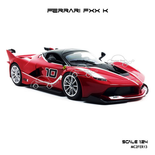 โมเดล FERRARI FXX K สีแดงดำ ลิขสิทธิ Burago