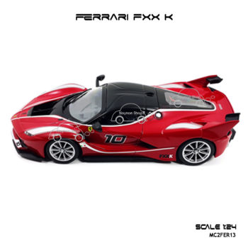 โมเดล FERRARI FXX K สีแดงดำ แต่งครบ